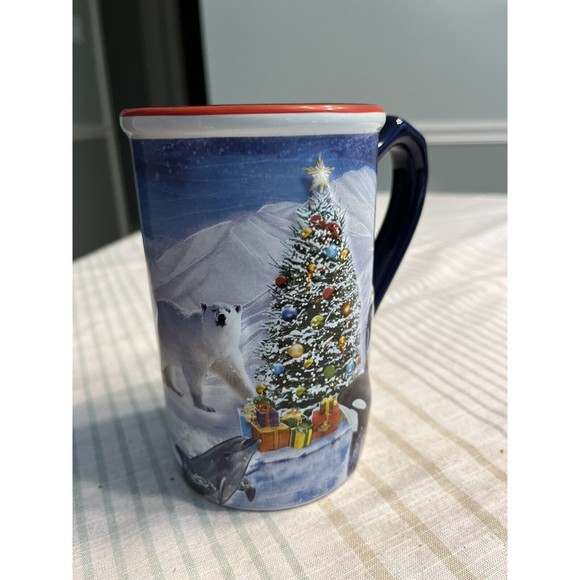 Ceramic Sea World Shamu Christmas Tree Coffee Tea Mug Cup - Picture 6 of 12